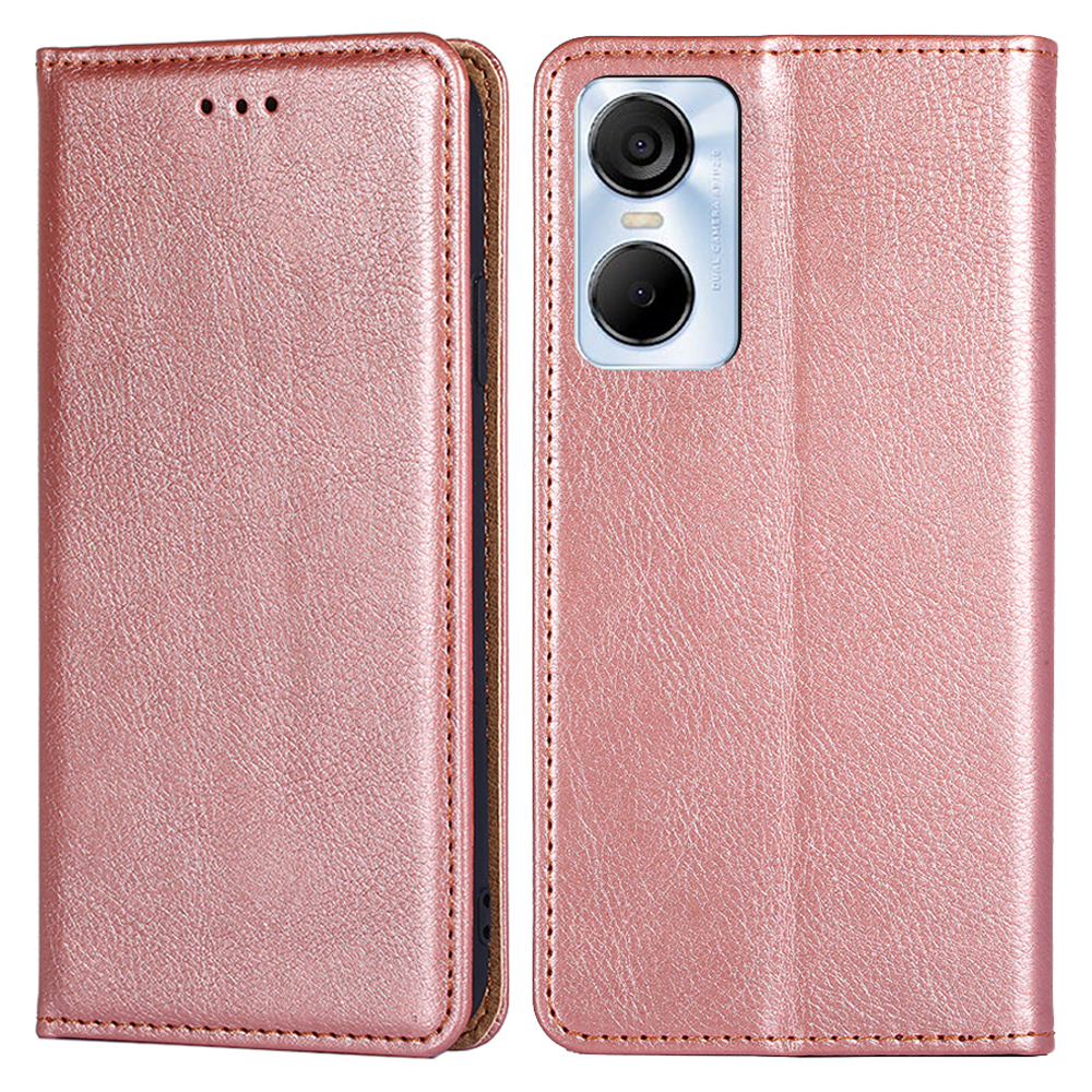 

Für Tecno Pop 6 Pro 4G PU Leder Folio Phone Hülle Brieftasche Buchdesign Cover Cover - Roségold, Tecno Pop 6 Pro 4G