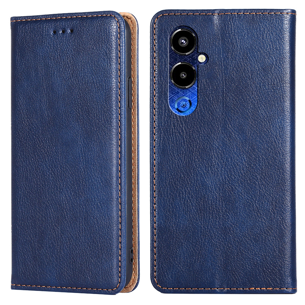 

Für Tecno Pova 4 Pro 4G PU Leder Magnetwallet Hülle Ständer Stoßdämpfer Protective Telefonabdeckung - Blau, Tecno Pova 4 Pro 4G
