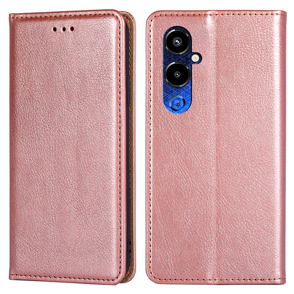 

Für Tecno Pova 4 Pro 4G PU Leder Magnetwallet Hülle Ständer Stoßdämpfer Protective Telefonabdeckung - Roségold, Tecno Pova 4 Pro 4G