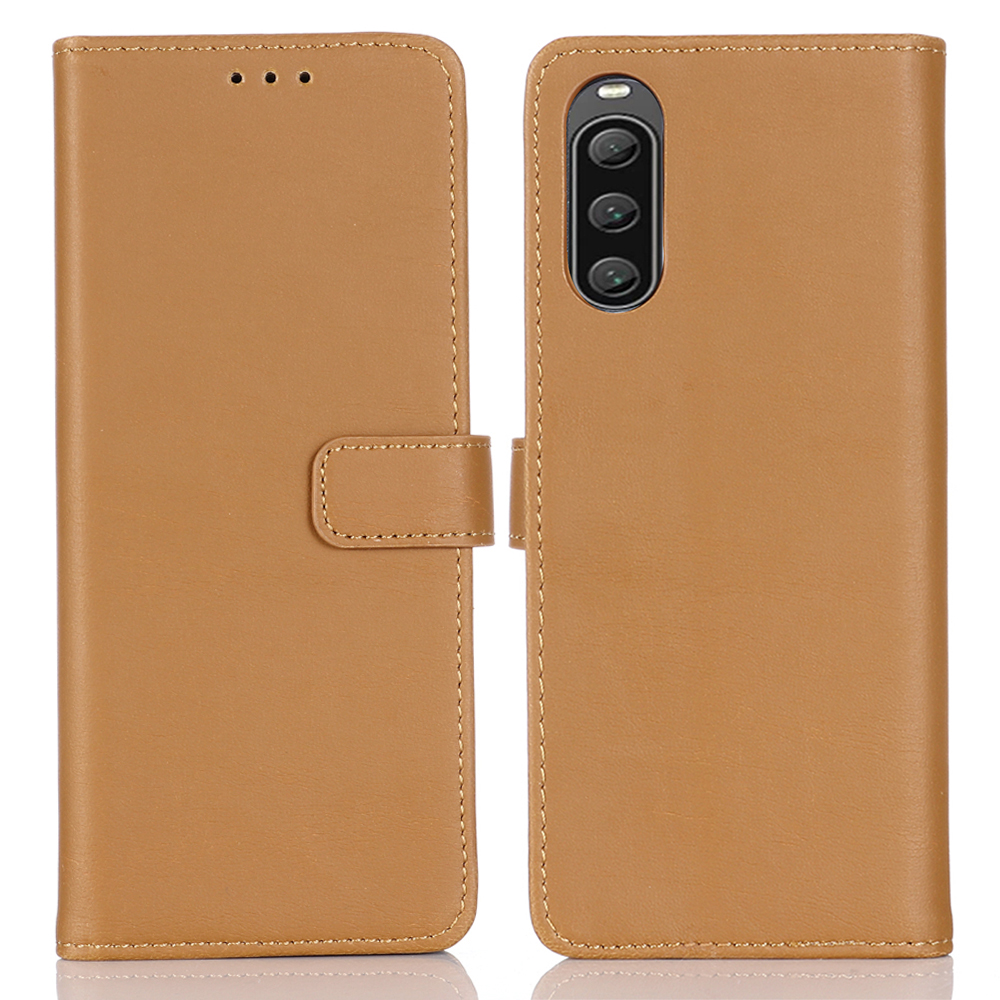 

Crazy Horse Textur Leder Telefonhülle Für Sony Xperia 10 v, Stand Wallet Retro -telefonabdeckung - Braun, Sony Xperia 10 V