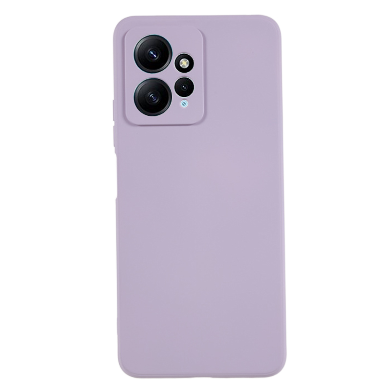 

Für Xiaomi Redmi Note 12 4G Gummiziertes Tpu-telefonhülle Faserfaser-anti-drop-telefonabdeckung - Lila, Xiaomi Redmi Note 12 4G