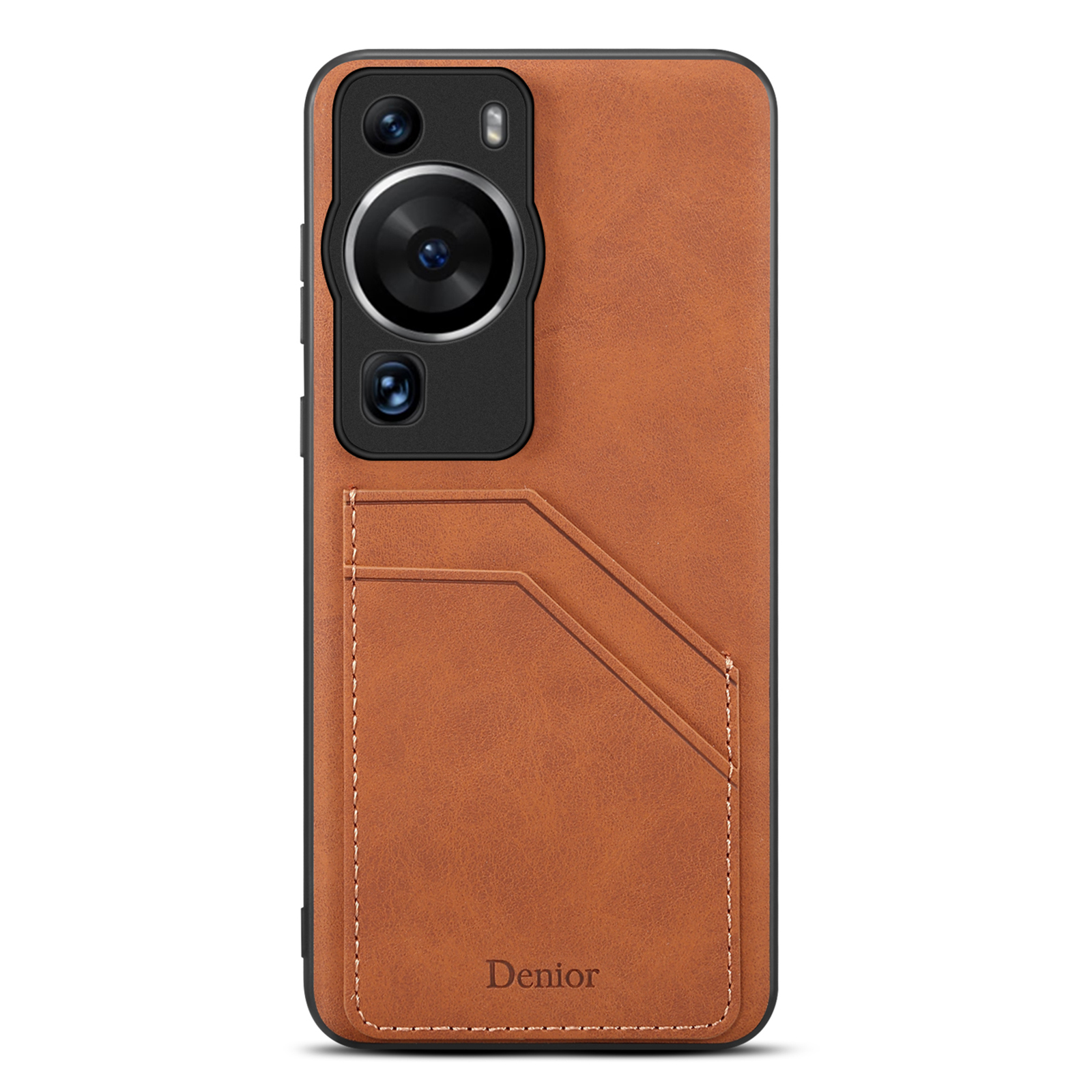 

Denior Für Huawei P60 / P60 Pro Dual-karten-slots Anti-drogen-telefonhülle Pu-lederschicht TPU + Pc-abdeckung - Braun, Huawei P60