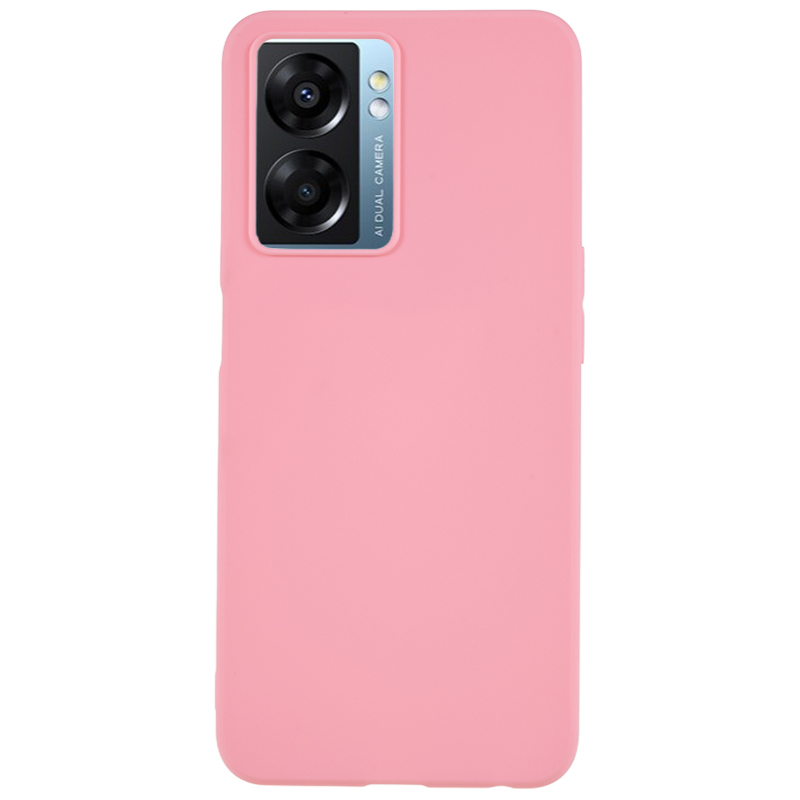 

Für Oppo A57 (2022) 5G / A77 5G Mattelefonhülle Soft TPU -schutzhelfer -abdeckung - Rosa, Oppo A57 (2022) 5G