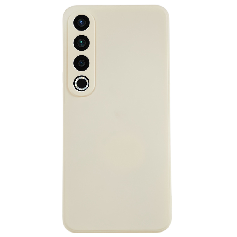 

Für Meizu 20 Profi Flexible TPU -hülle Faserfaser -mobiltelefonabdeckung - Weiss, Meizu 20 Pro