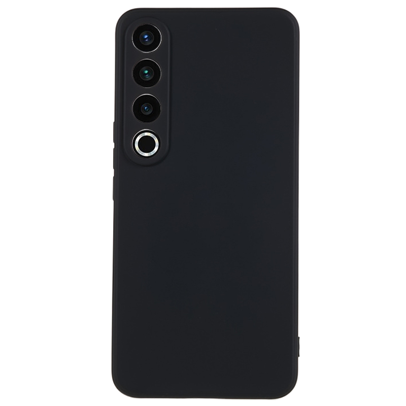 

Für Meizu 20 Profi Flexible TPU -hülle Faserfaser -mobiltelefonabdeckung - Schwarz, Meizu 20 Pro