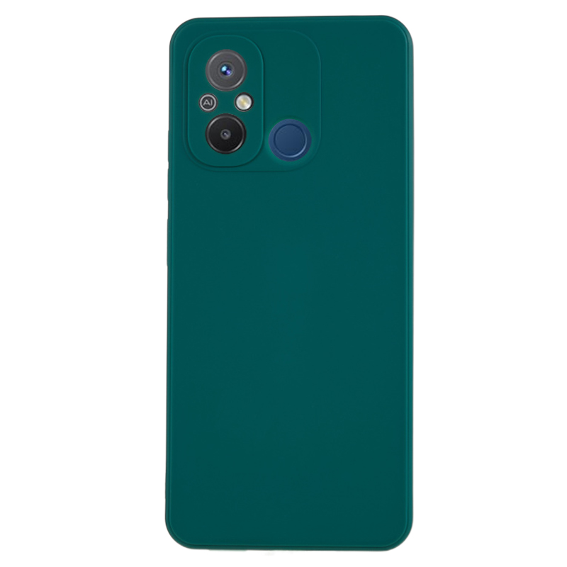 

Für Xiaomi Redmi 12C 4G TPU Präzise Ausschnitt Telefonhülle Gerade Kanten Wirkungsbeständige Stoßdämpferabdeckung - Armeegrün, Xiaomi Redmi 12C 4G
