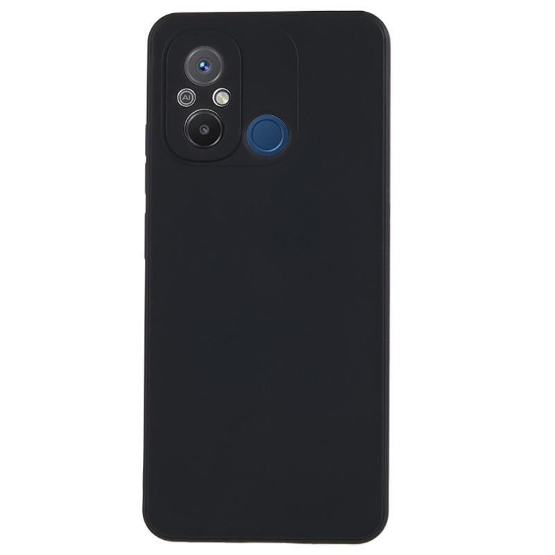 

Für Xiaomi Redmi 12C 4G TPU Präzise Ausschnitt Telefonhülle Gerade Kanten Wirkungsbeständige Stoßdämpferabdeckung - Schwarz, Xiaomi Redmi 12C 4G