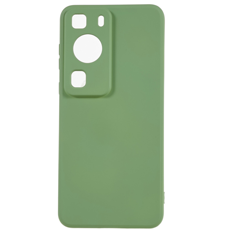 

Für Huawei P60 / P60 Pro Faserauskleidung Anti-drop-abdeckung Gummiziertes Tpu-telefongehäuse - Bohnengrün, Huawei P60