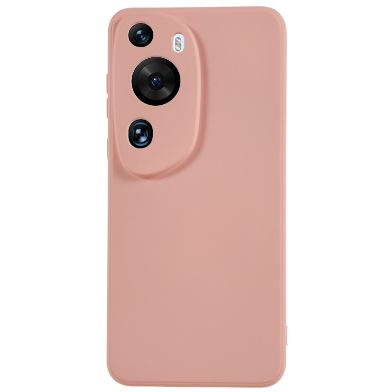 

Für Huawei P60 Art Faser-faserfaser-anti-kratzer-abdeckung Gummiziert Weiche Tpu-telefonhülle - Rosa, Huawei P60 Art