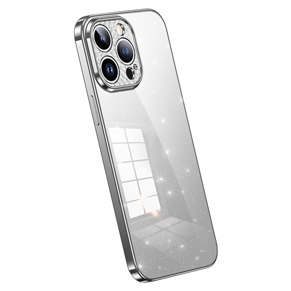 

Sulada Xingzuan -serie Für Iphone 13 Pro 6,1 Zoll Soft TPU Glitter Phone Hülle Strsestone Dekor Elektroplieren Rückenabdeckung - Weiss, iPhone 13 Pro
