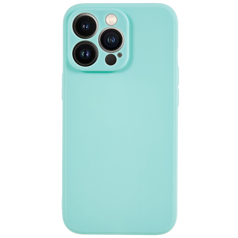 

Für Iphone 13 Pro Max. 6,7 Zoll Präziser Ausschnitt Tpu-telefonhülle Gerade Kanten-anti-drop-abdeckung - Baby Blau, iPhone 13 Pro Max