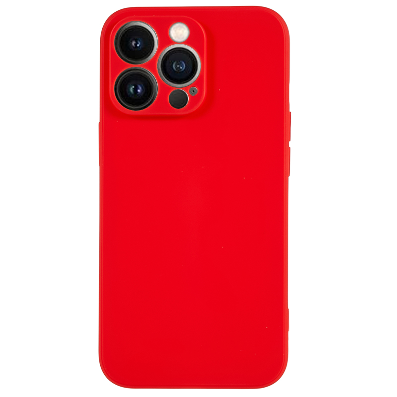 

Für Iphone 13 Pro Max. 6,7 Zoll Präziser Ausschnitt Tpu-telefonhülle Gerade Kanten-anti-drop-abdeckung - Rot, iPhone 13 Pro Max
