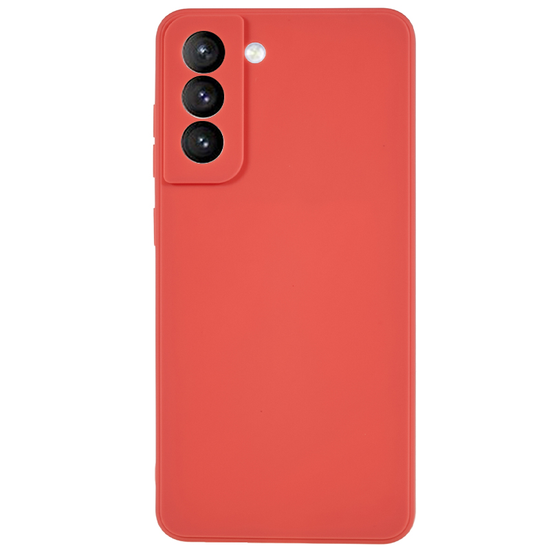 

TPU Schockproofes Telefonfall Für Samsung Galaxy S21 4G / 5G Gerade Kanten Präziser Ausschnitt Anti-kratzerabdeckung - Hawthornrot, Galaxy S21 4G