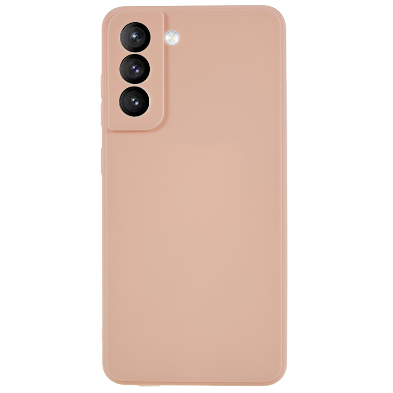 

TPU Schockproofes Telefonfall Für Samsung Galaxy S21 4G / 5G Gerade Kanten Präziser Ausschnitt Anti-kratzerabdeckung - Rosa, Galaxy S21 4G