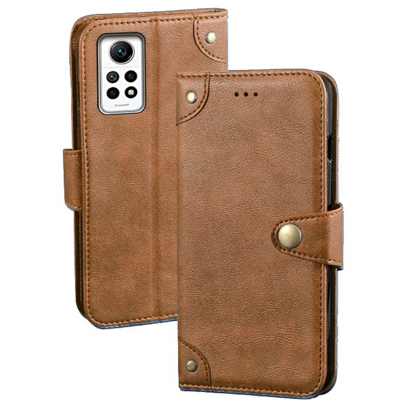 

Idewei Für Xiaomi Redmi Note 12 Pro 4g / Anmerkung 11 Pro 5G (Qualcomm) / 11 Pro 4G (MediaTek) Leder Brieftaschen -hülle Telefon Telefung - Braun, Xiaomi Redmi Note 12 Pro 4G
