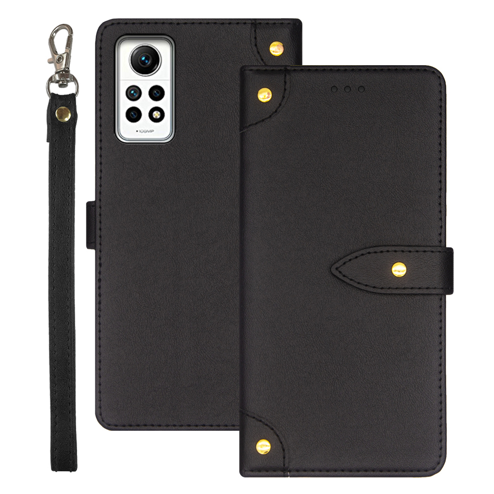 

Idewei Für Xiaomi Redmi Note 12 Pro 4g / Anmerkung 11 Pro 4g (mediatek) / 5G (Qualcomm) Kartenhalter Telefon Hülle Flip Ständer Lederschutzabdeckung - Schwarz, Xiaomi Redmi Note 12 Pro 4G
