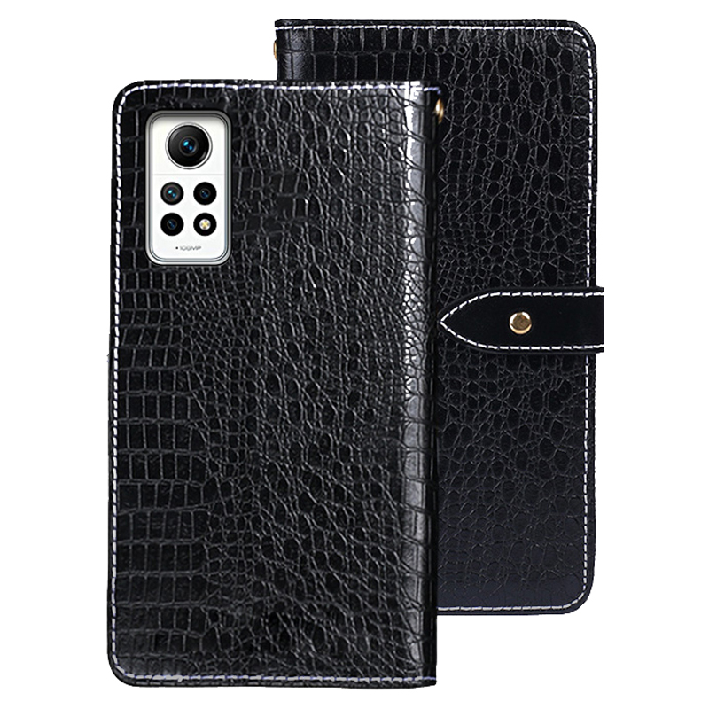 

Idewei Für Xiaomi Redmi Note 12 Pro 4g / Anmerkung 11 Pro 5G (Qualcomm) / 11 Pro 4G (MediaTek) Leder -wallet -standabdeckung - Schwarz, Xiaomi Redmi Note 12 Pro 4G