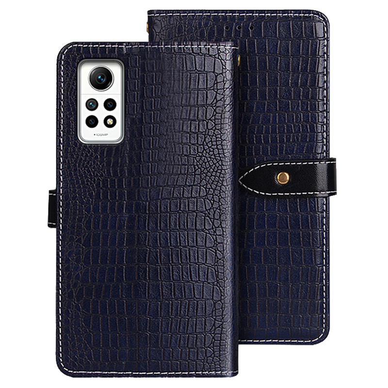 

Idewei Für Xiaomi Redmi Note 12 Pro 4g / Anmerkung 11 Pro 5G (Qualcomm) / 11 Pro 4G (MediaTek) Leder -wallet -standabdeckung - Blau, Xiaomi Redmi Note 12 Pro 4G