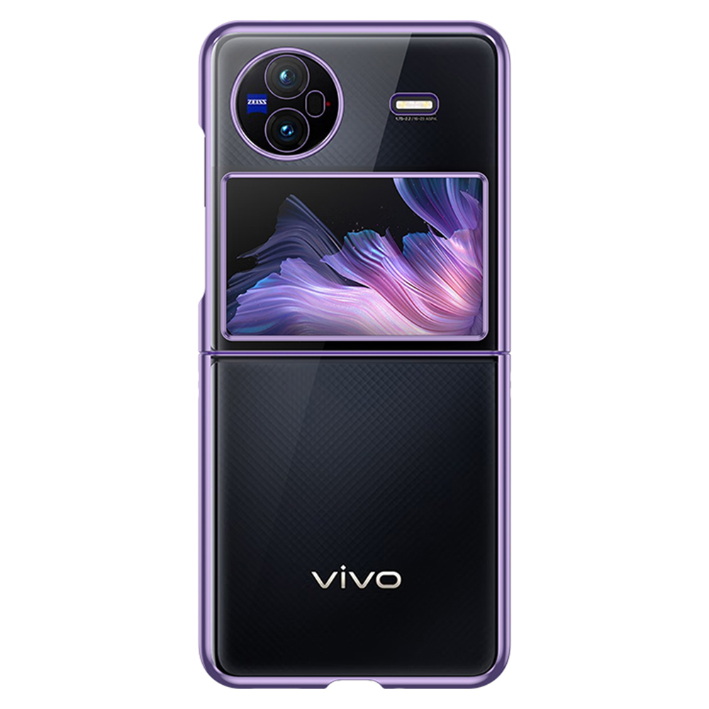 

Slim Telefonkoffer Für Vivo X Flip Stoßdämpfer Hartes Pc-hülle Anti-drop-elektroplatten-telefonabdeckung - Lila, vivo X Flip