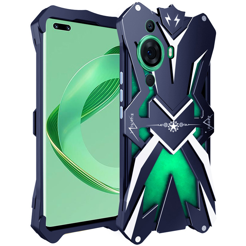 

Für Huawei Nova 11 Pro Metal Phone Case Aluminiumlegierung Schockdcoverabdeckung - Schwarz, Huawei nova 11 Pro