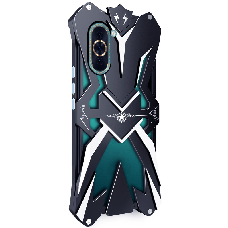 

Für Huawei Nova 10 4G Telefonhülle Rüstung Aluminiumlegierung Stoßdämpferschutzschutzabdeckung - Schwarz, Huawei nova 10 4G