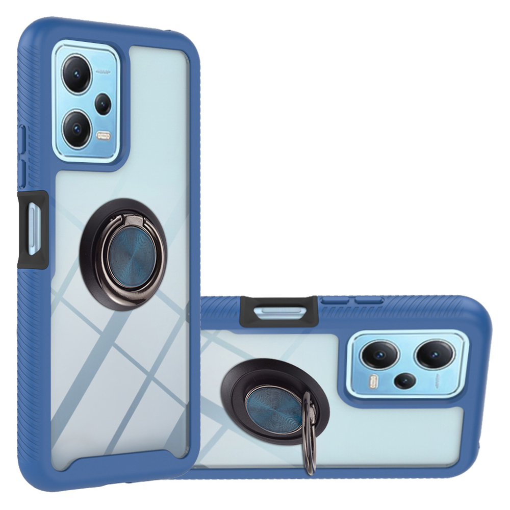

YB PC Series-5-kickstand-telefonfall Für Xiaomi Redmi Note 12 5G (China) /(indien) /(global) / Poco X5 5g, Pc+tpu-anti-rutsch-abdeckung - Saphir, Xiaomi Redmi Note 12 5G (China)