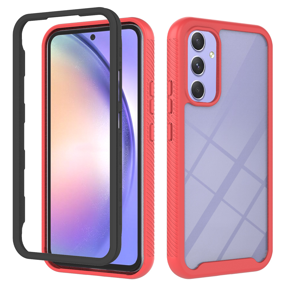 

YB Pc-serie-3 Für Samsung Galaxy A54 5G Anti-schlupf-telefonhülle PC+TPU Drop-proof-shellabdeckung - Rot, Galaxy A54 5G