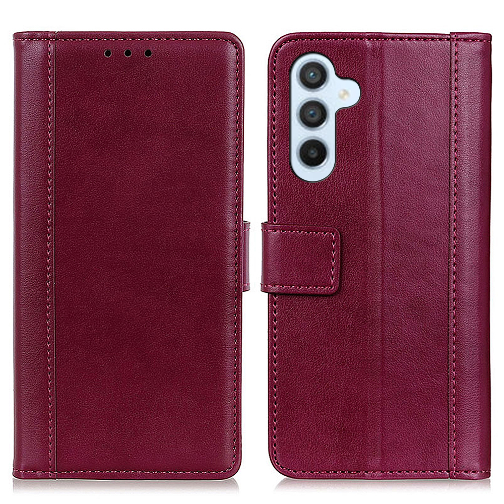 

Für Samsung Galaxy A54 5G Protective Phone Hülle PU -leder -standard -brieftasche Telefonabdeckung - Rot, Galaxy A54 5G