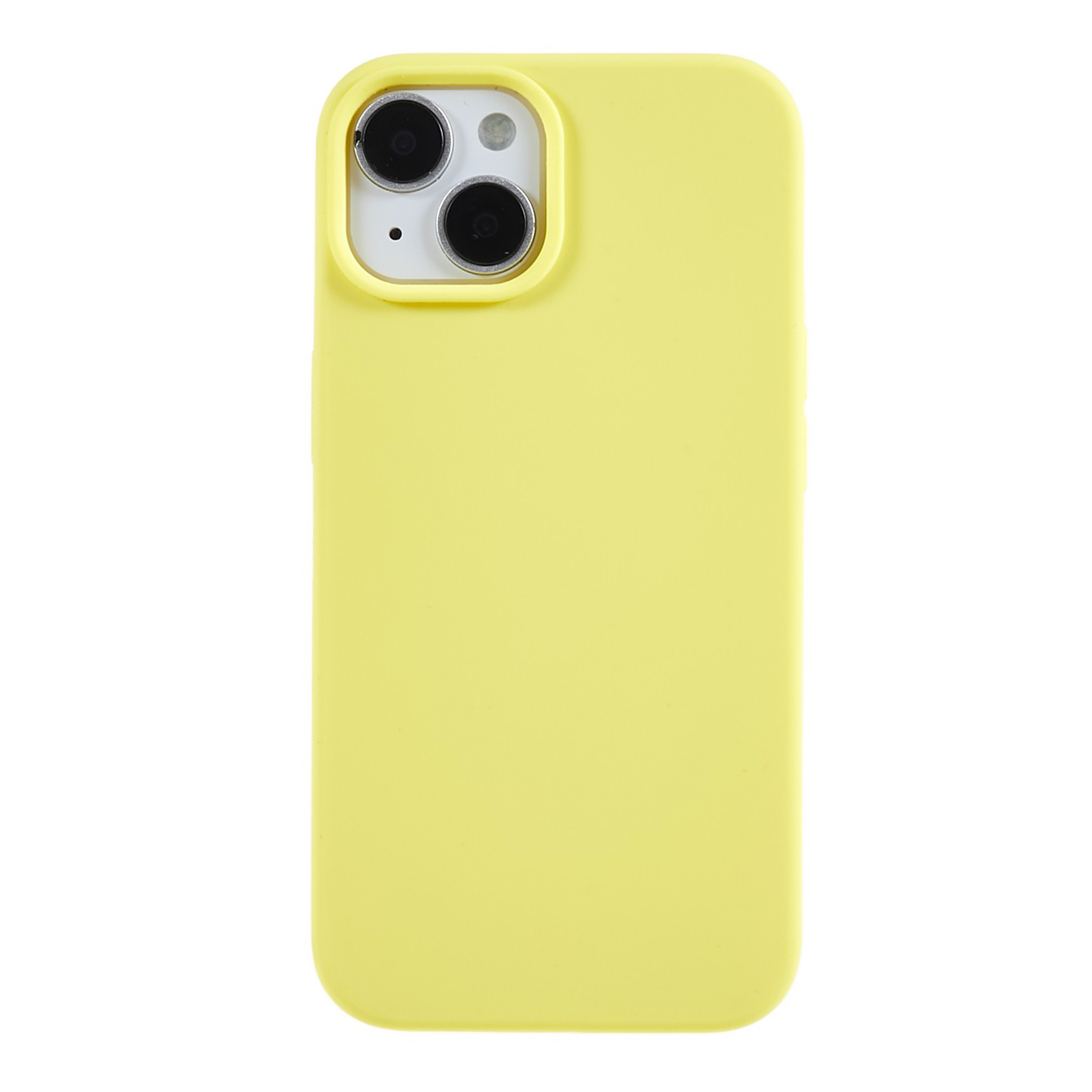 

Für Iphone 14 Scratch Proof Liquid Silicon Phone Hülle Zurück -schutzabdeckung Mit Weicher Auskleidung - Gelb, iPhone 14