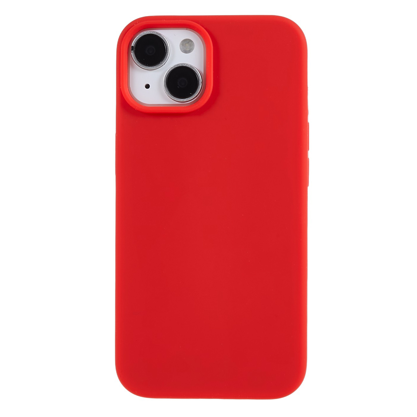 

Für Iphone 14 Scratch Proof Liquid Silicon Phone Hülle Zurück -schutzabdeckung Mit Weicher Auskleidung - Rot, iPhone 14