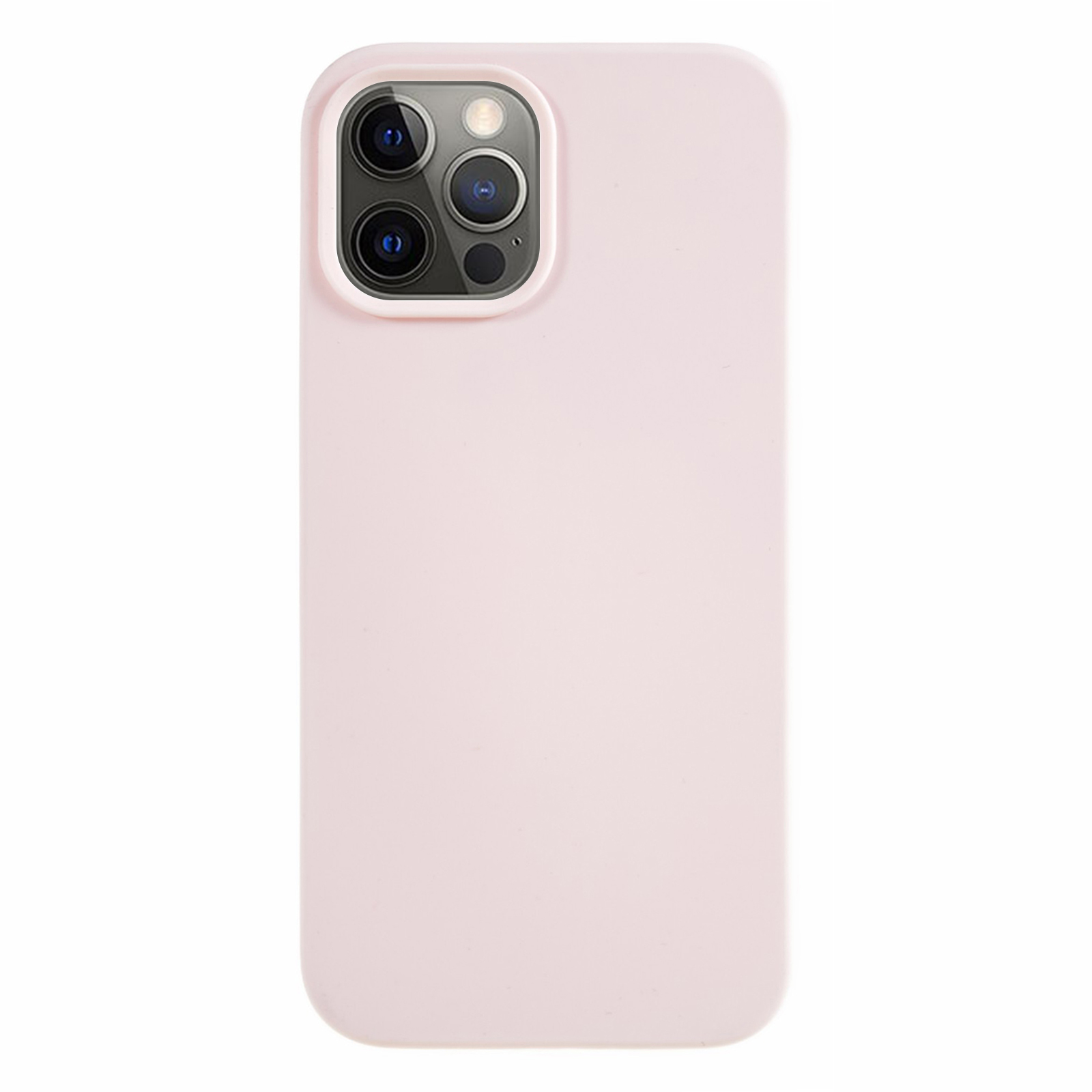 

Für Iphone 12 / 12 Pro Liquid Silicon Phone Hülle Weichverkleidung Anti-kratzer-telefonabdeckung - Rosa, iPhone 12