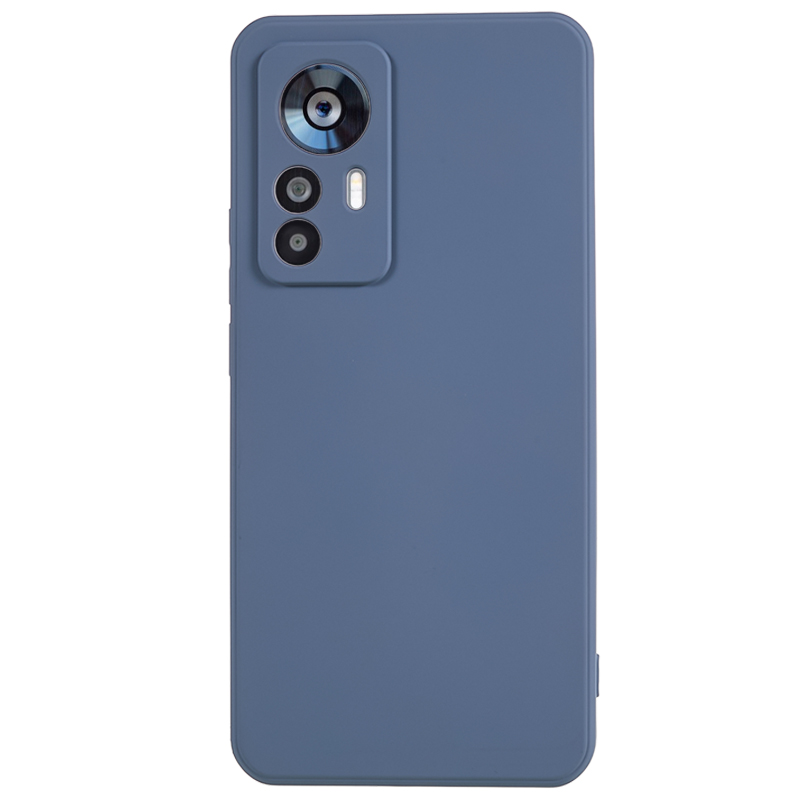 

Für Xiaomi Redmi K50 Ultra / 12T 5G Gummiziertes Weiches TPU -abdeckungsfaserfaserkissen -telefonhülle - Lavendelgrau, Xiaomi Redmi K50 Ultra