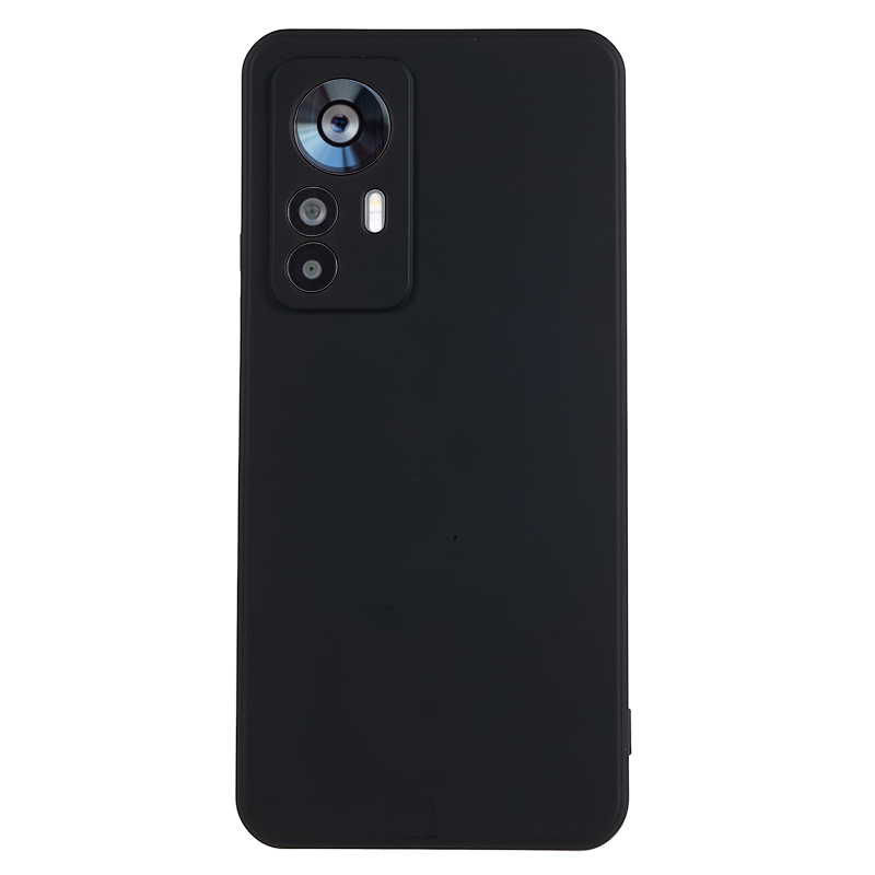 

Für Xiaomi Redmi K50 Ultra / 12T 5G Gummiziertes Weiches TPU -abdeckungsfaserfaserkissen -telefonhülle - Schwarz, Xiaomi Redmi K50 Ultra