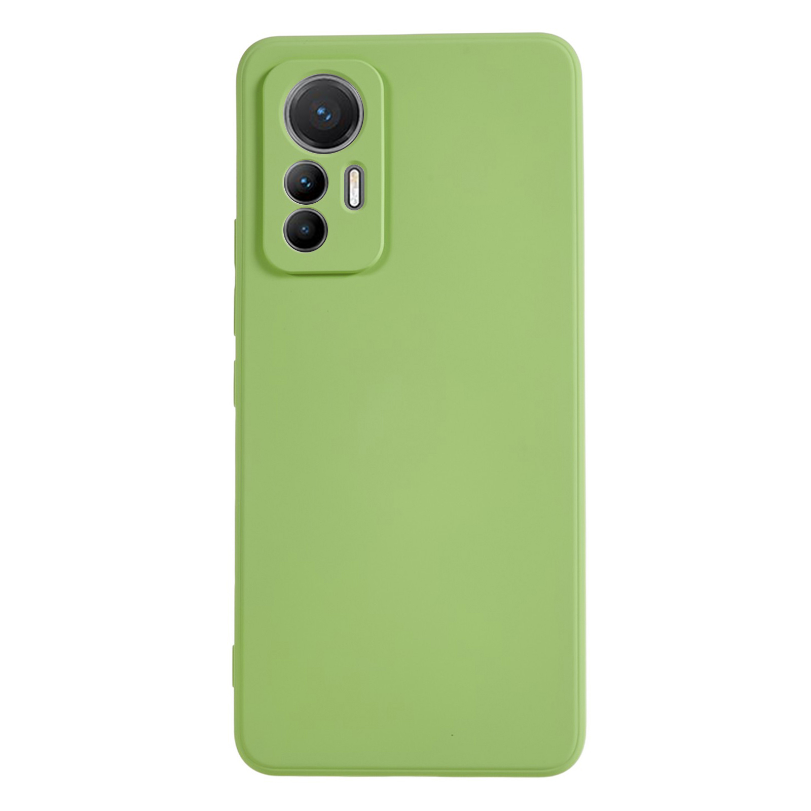 

Für Xiaomi 12 Lite 5G Gummiziertes TPU -telefon -schockfaser -faserfaser -schutzabdeckung - Matcha Green, Xiaomi 12 Lite 5G