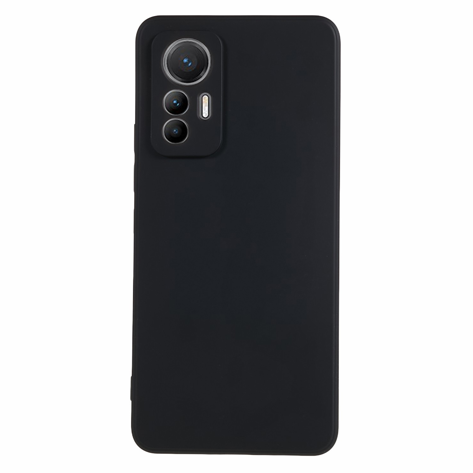 

Für Xiaomi 12 Lite 5G Gummiziertes TPU -telefon -schockfaser -faserfaser -schutzabdeckung - Schwarz, Xiaomi 12 Lite 5G