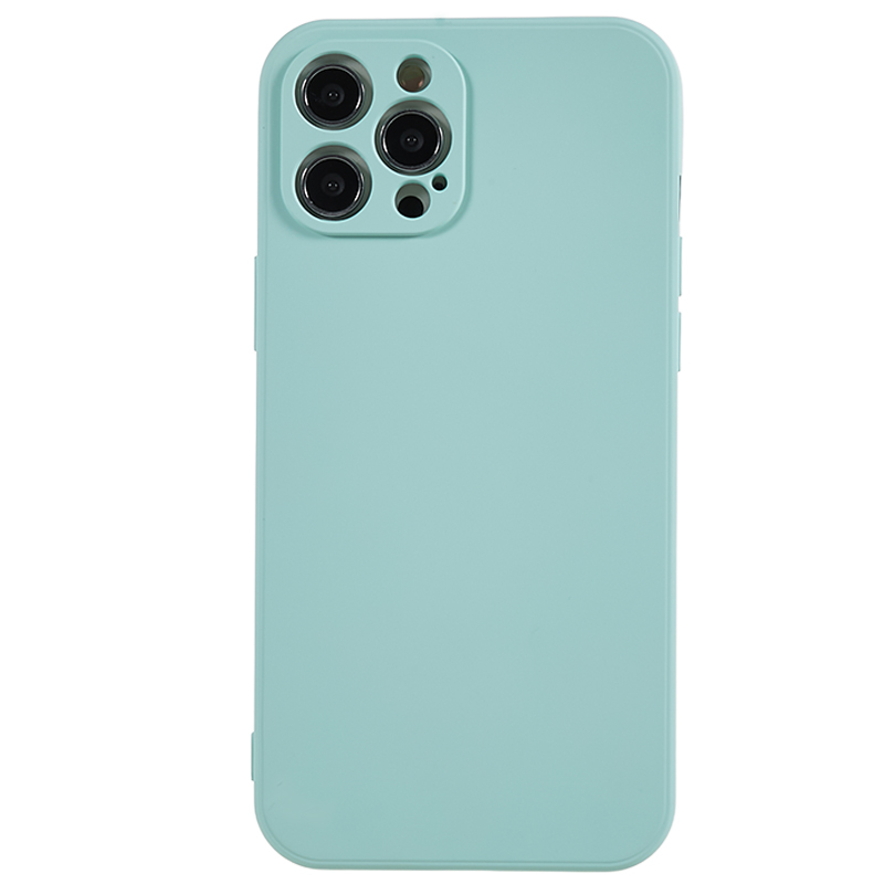 

Für Das Iphone 12 Pro -telefon TPU -hülle Faserfaserfabrik - Baby Blau, iPhone 12 Pro