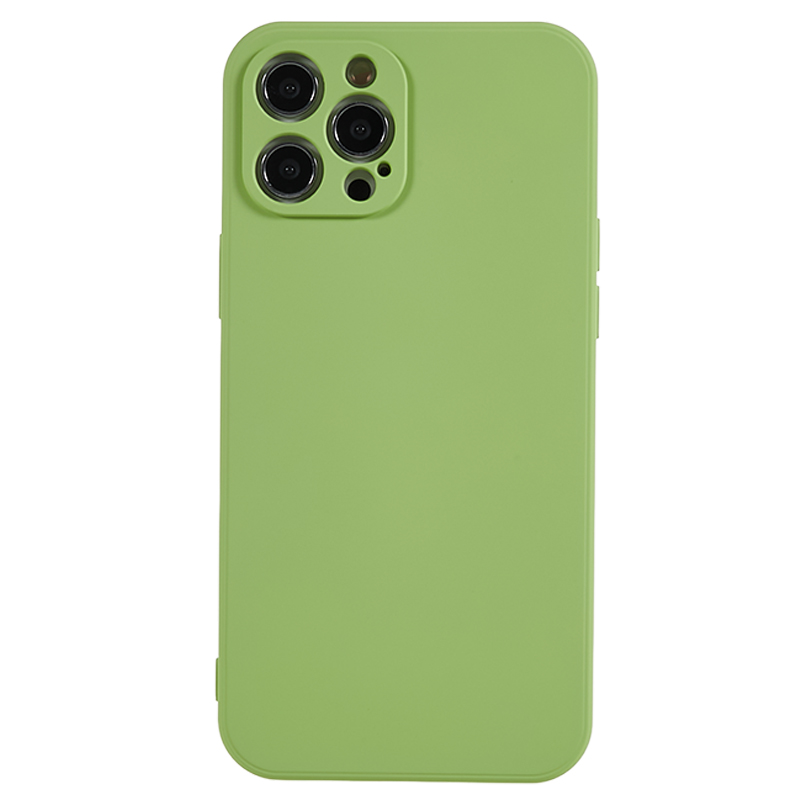 

Für Das Iphone 12 Pro -telefon TPU -hülle Faserfaserfabrik - Matcha Green, iPhone 12 Pro