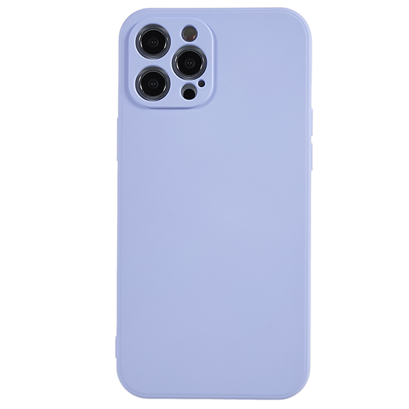 

Für Das Iphone 12 Pro -telefon TPU -hülle Faserfaserfabrik - Lila, iPhone 12 Pro