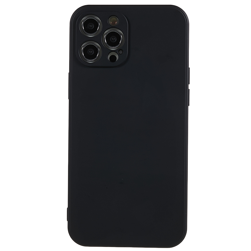 

Für Das Iphone 12 Pro -telefon TPU -hülle Faserfaserfabrik - Schwarz, iPhone 12 Pro