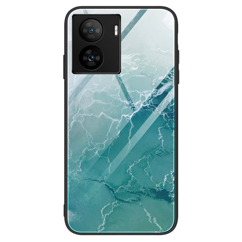 

Für Vivo Iqoo Z7 5G Mobiltelefonhülle Temperiertes Glas+pc+tpu Marmormuster Schockdcover - DL04, vivo iQOO Z7 5G