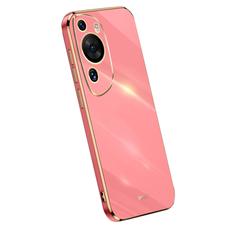 

Xinli Für Huawei P60 Art Electroplated Edge Tpu-hülle Präzise Ausschnitt Anti-fall-telefonabdeckung - Rot, Huawei P60 Art