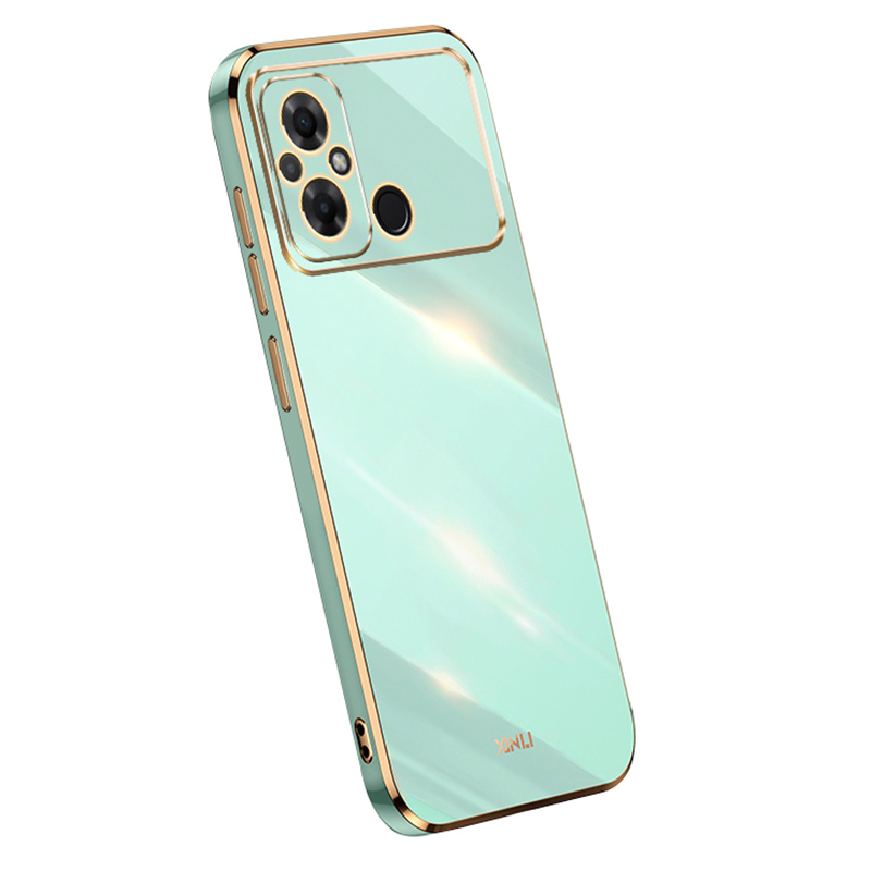 

Xinli Für Xiaomi Poco C55 4G Präzise Linsenausschnitte Anti-kratzer-abdeckung Tpu-elektroplatten-telefonhülle - Cyan, Xiaomi Poco C55 4G