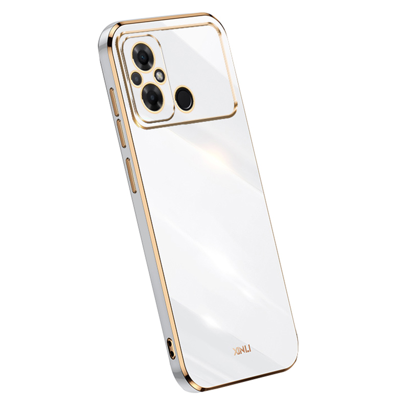 

Xinli Für Xiaomi Poco C55 4G Präzise Linsenausschnitte Anti-kratzer-abdeckung Tpu-elektroplatten-telefonhülle - Weiss, Xiaomi Poco C55 4G