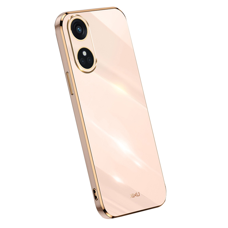

Xinli Für Oppo Reno8 T 4G Drop-proof-telefonhülle Präzises Objektivausschnitt TPU Electroplated Deckung - Rosa, Oppo Reno8 T 4G
