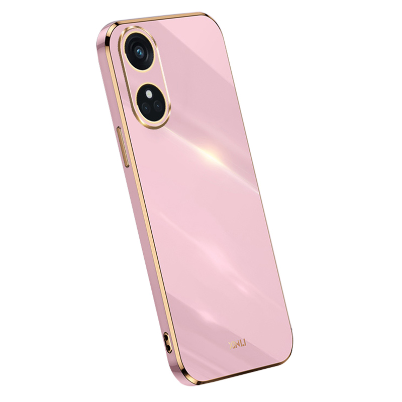 

Xinli Für Oppo Reno8 T 4G Drop-proof-telefonhülle Präzises Objektivausschnitt TPU Electroplated Deckung - Lila, Oppo Reno8 T 4G
