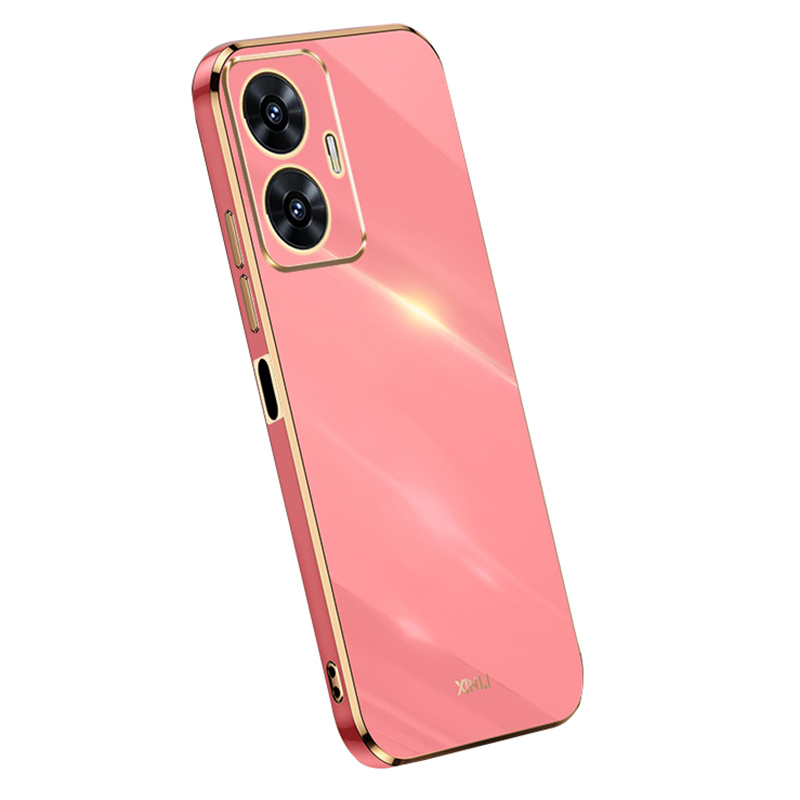 

Xinli Für Realme C55 Elektroplierende Tpu-telefonhülle Anti-kratzer-telefonabdeckung - Rot, Realme C55