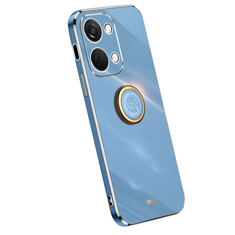

Xinli Für OnePlus Ace 2V Ringhalter Kickstand TPU -hülle Elektroplatte Telefonabdeckung - Blau, OnePlus Ace 2V