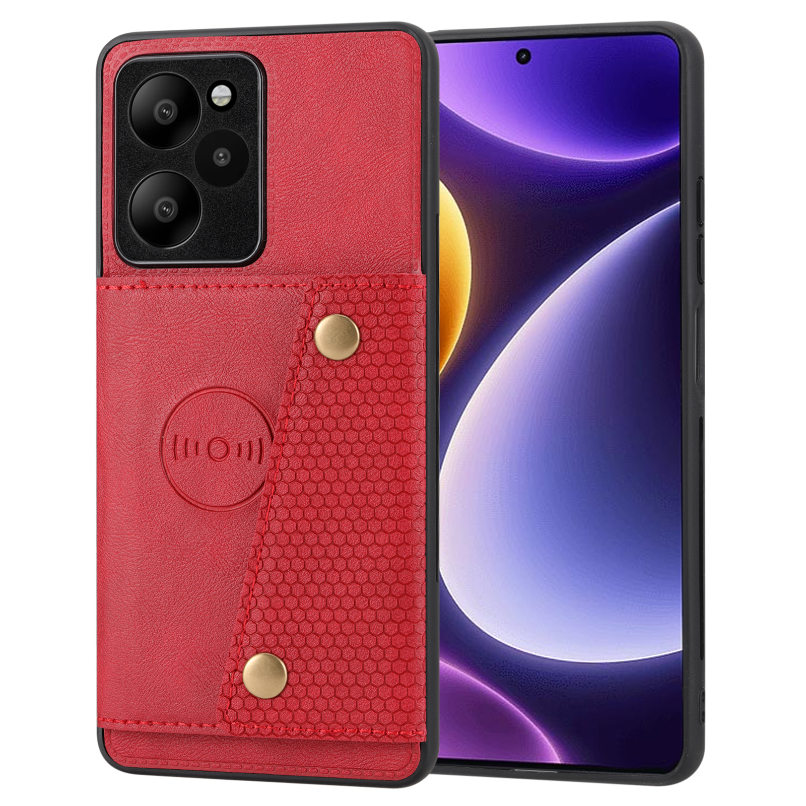 

Für Xiaomi Poco X5 Pro 5G / Redmi Note 12 Pro Speed ​​5g / Redmi Note 12 Pro 5G Telefonkoffer Anti-drogen-pu-leder-tpu-abdeckung - Rot, Xiaomi Poco X5 Pro 5G