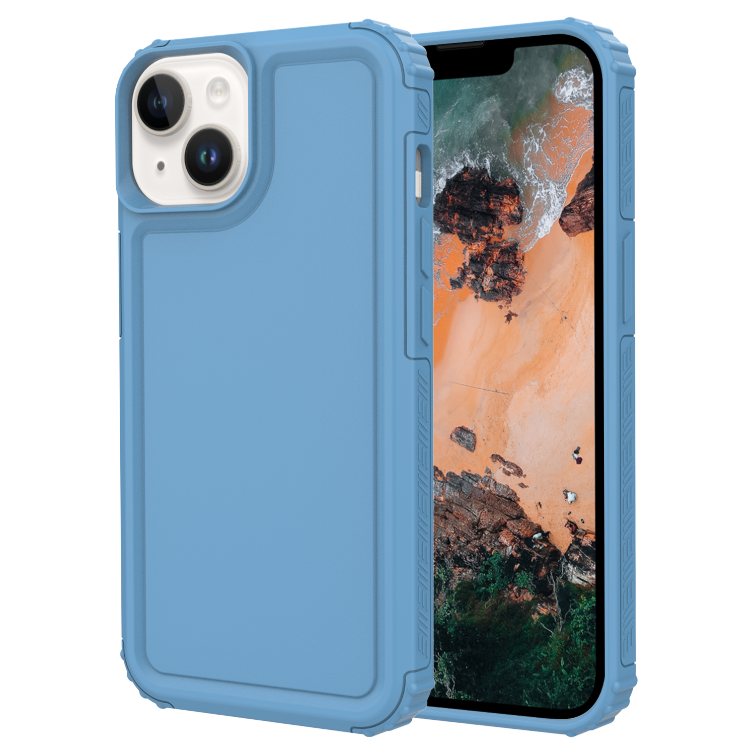 

GW29 Soft TPU -telefonhülle Für Iphone 14 Plus, Feste Farbschütze Abdeckung - Baby Blau, iPhone 14 Plus