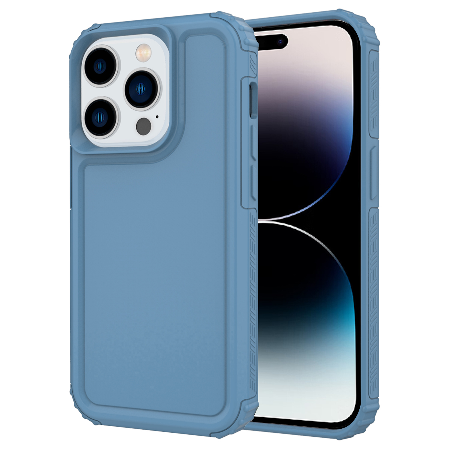 

GW29 Solid Color TPU -hülle Für Iphone 14 Pro Max, Verdickter Schockdes Telefonabzug - Baby Blau, iPhone 14 Pro Max